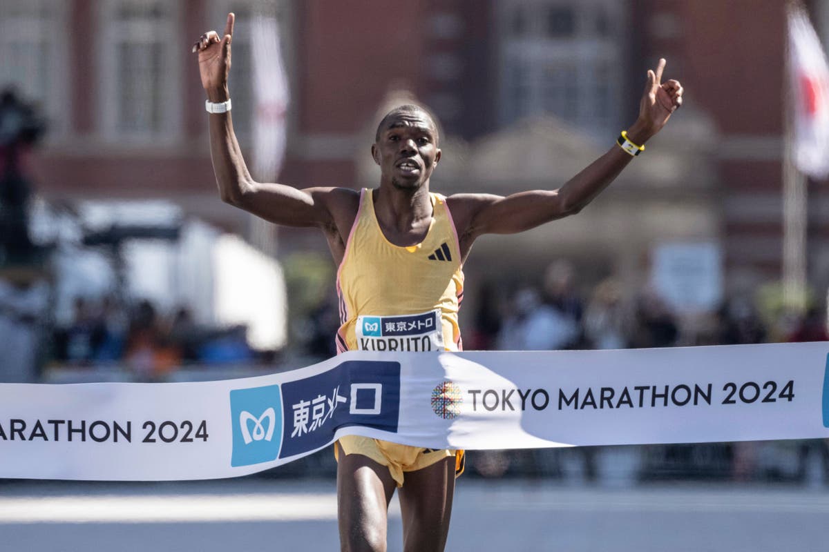 Benson Kipruto sets new record in Tokyo marathon win as Eliud Kipchoge struggles for pace