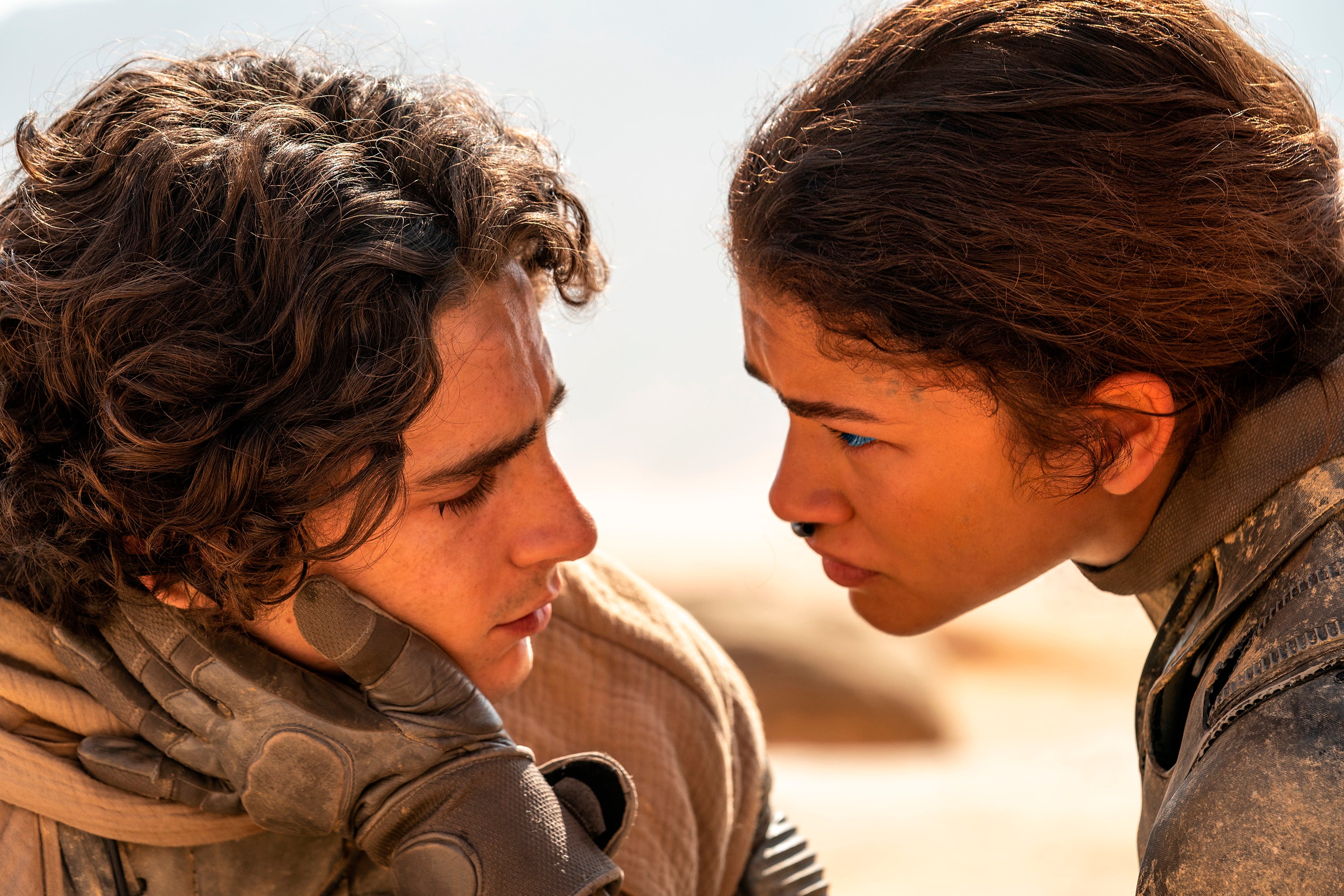Timothee Chalamet and Zendaya in Dune: Part Two