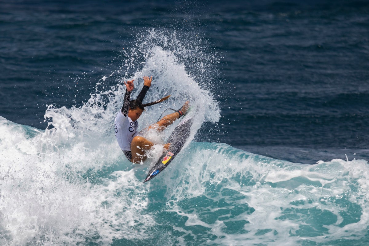 Surfers from Brazil and Australia win final Olympic qualifier in warm and windy Puerto Rico