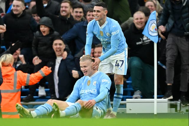<p>Erling Haaland and Phil Foden missed Manchester City training on Tuesday </p>
