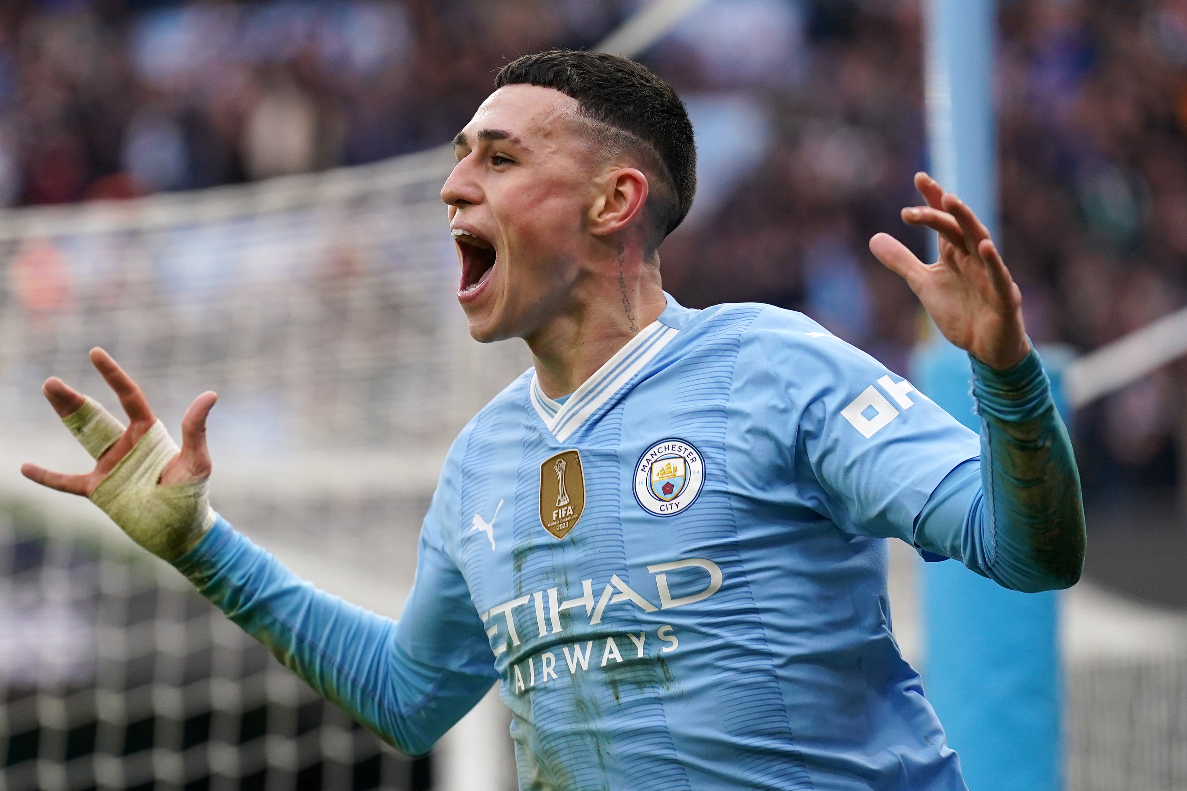 Phil Foden scored twice to overturn a 1-0 deficit for Man City