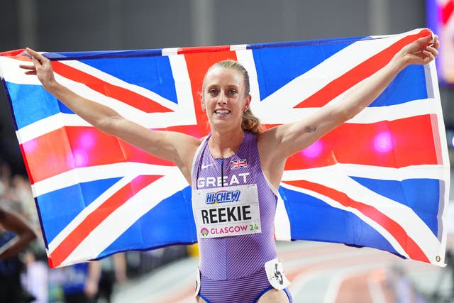 Jemma Reekie claimed 800 metres silver at the World Indoor Championships with a time of 2:02.72 (Jane Barlow/PA)