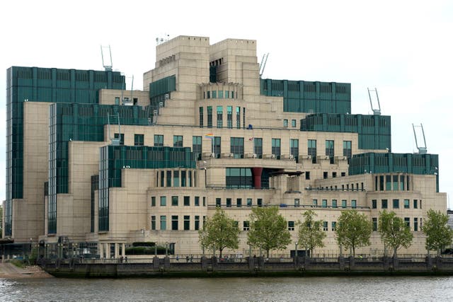 <p>MI6 headquarters in London</p>