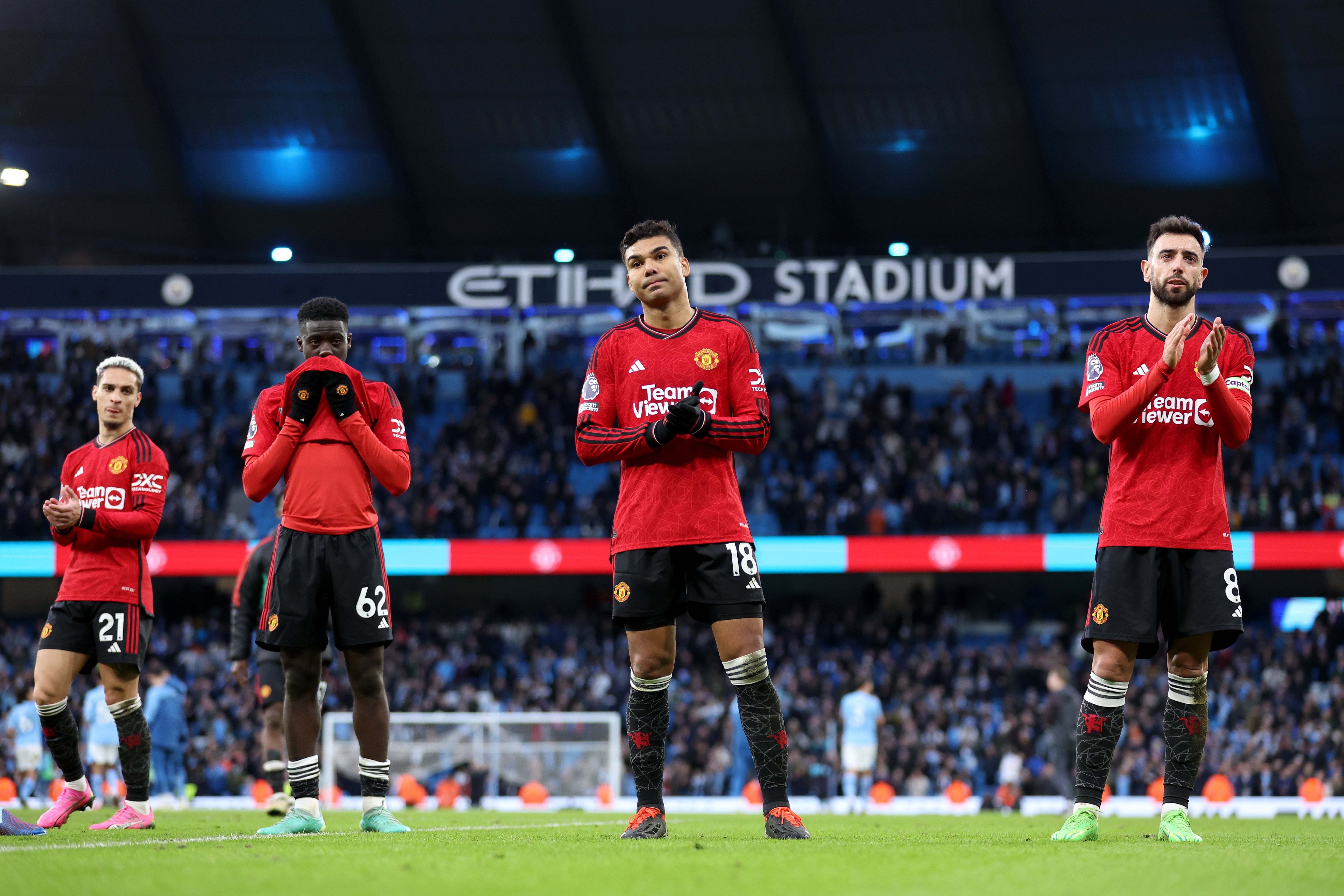 Manchester United were well beaten by Manchester City at the Etihad Stadium