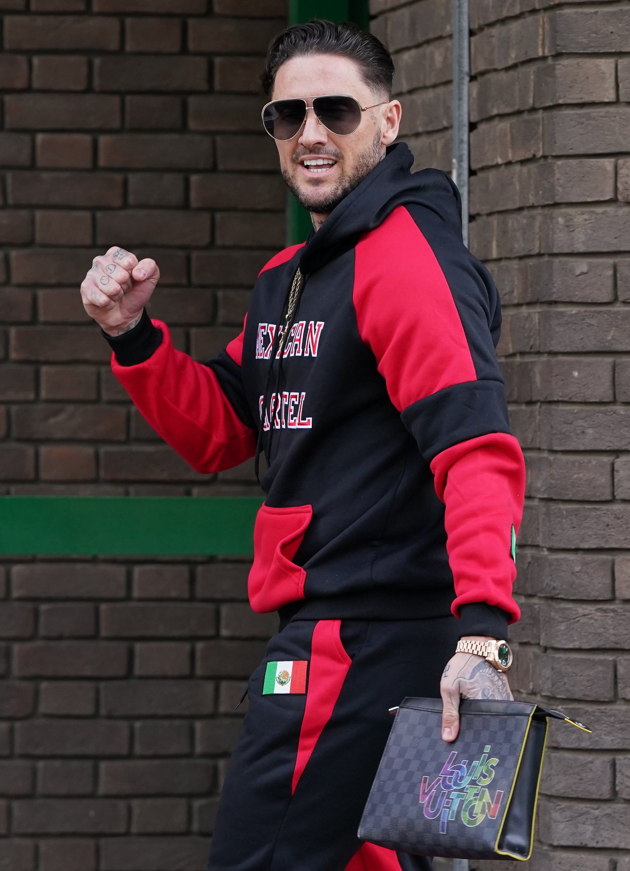 Stephen Bear leaves Chelmsford Crown Court, Essex, after the adjournment of a confiscation hearing