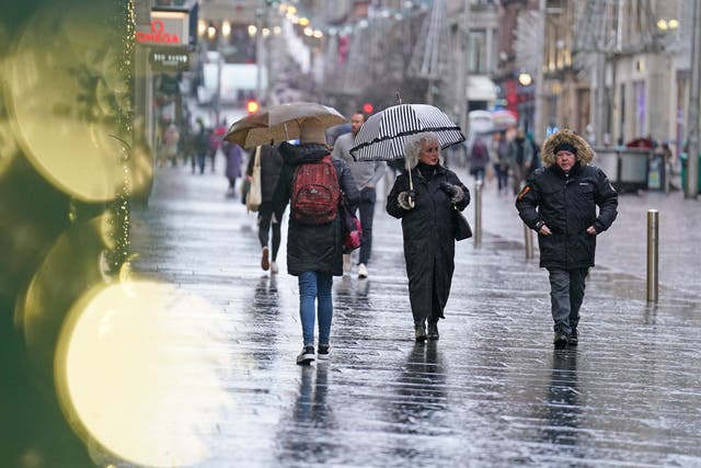 A wet February brought gloom to retailers (PA)