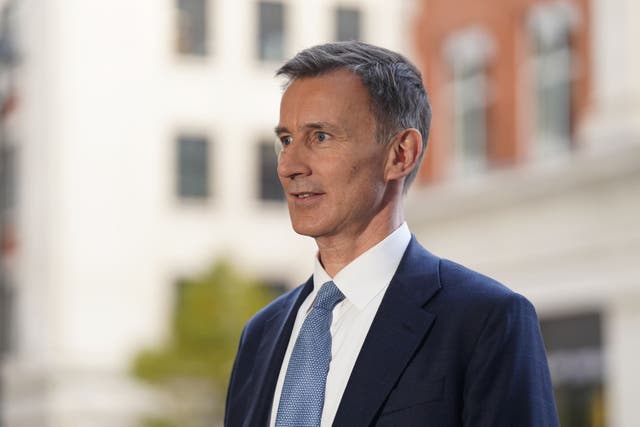 Chancellor Jeremy Hunt (James Manning/PA)