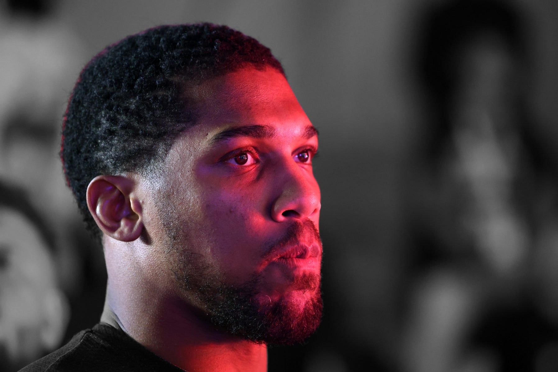 Anthony Joshua ahead of his fight with Francis Ngannou