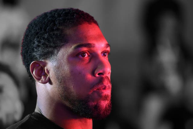 <p>Anthony Joshua ahead of his fight with Francis Ngannou</p>