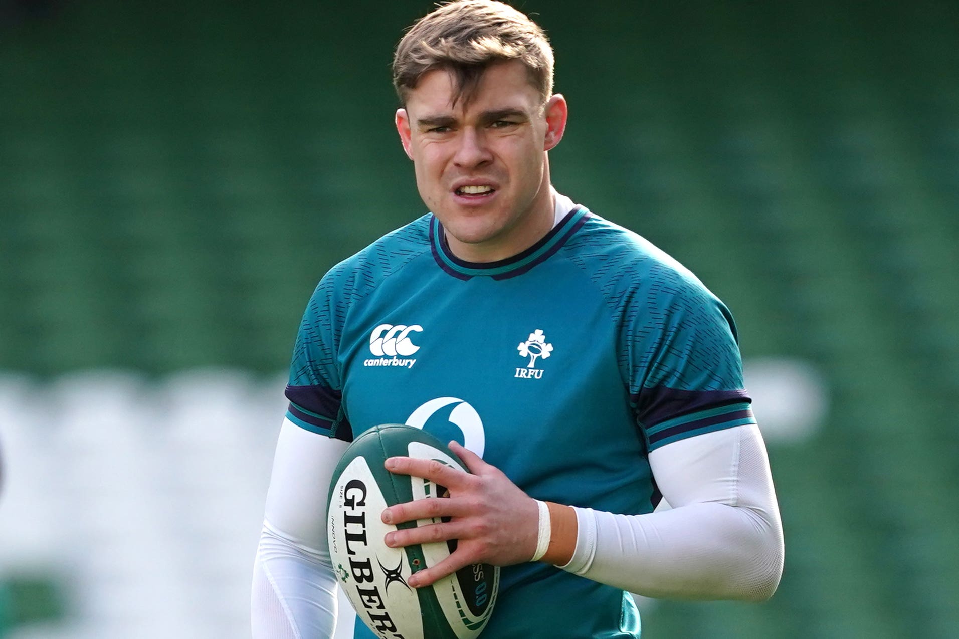 Ireland’s Garry Ringrose is yet to feature in the 2024 Guinness Six Nations (Brian Lawless/PA)