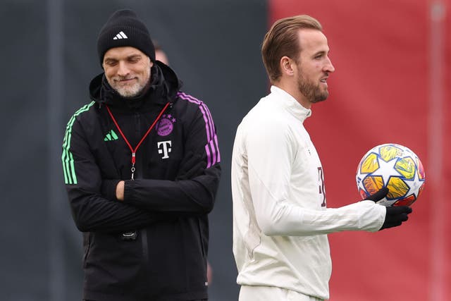 <p>Harry Kane (right) worked closely with Thomas Tuchel last season </p>