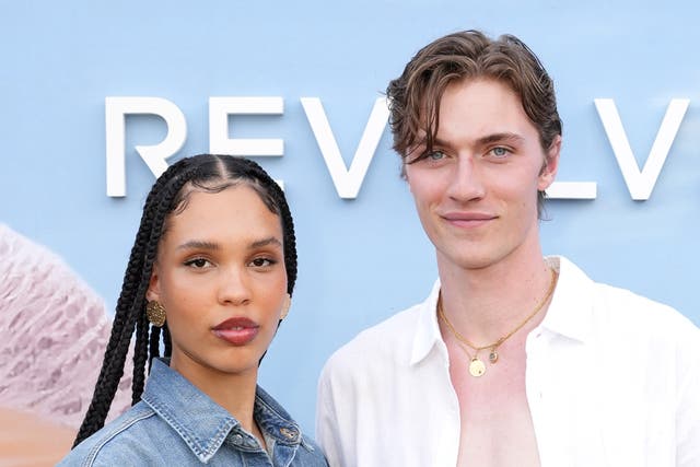 <p>Lucky Blue Smith and Nara Smith attend REVOLVE Festival 2023, Thermal, CA - Day 2 on 16 April 2023 in Thermal, California. </p>