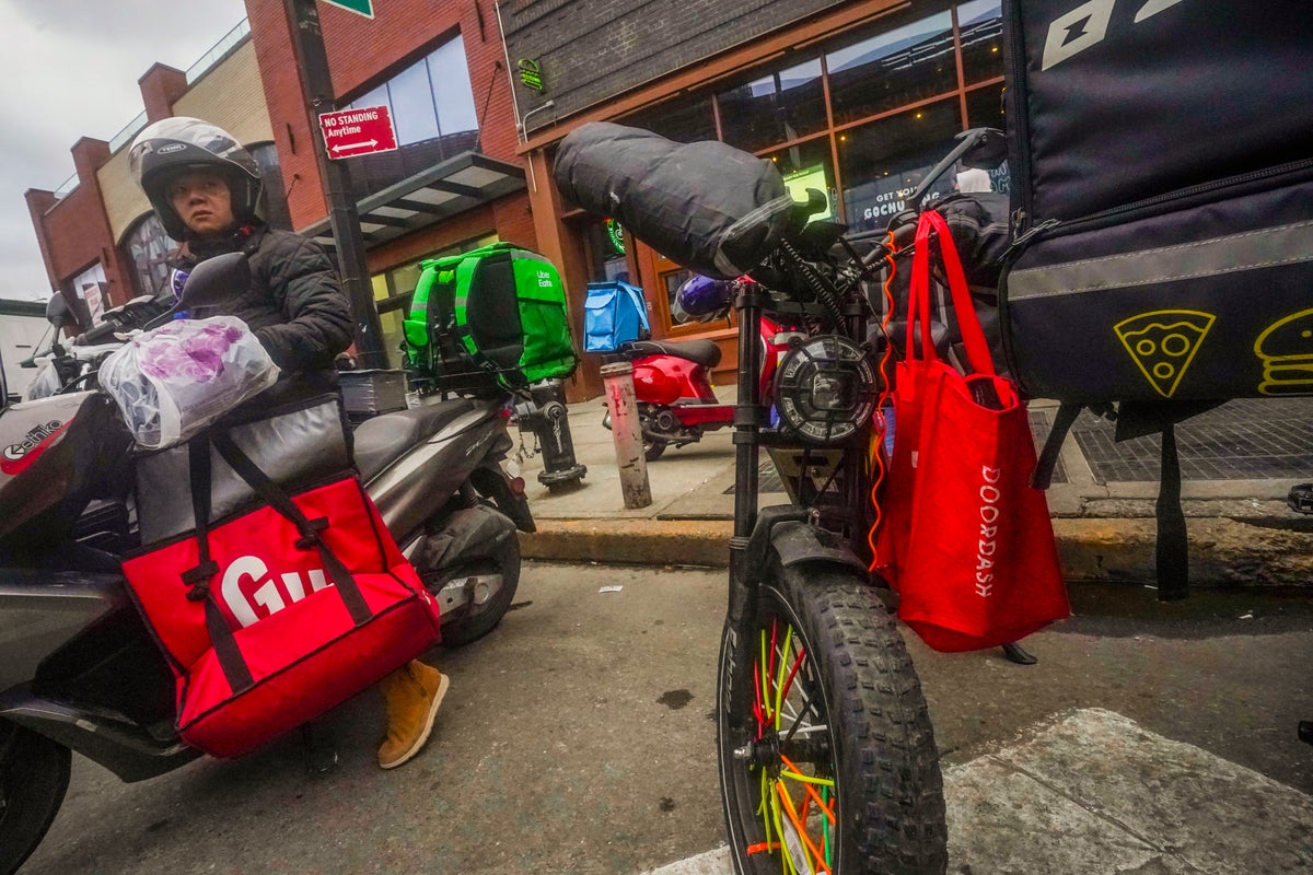 Getting food delivered in New York is simple. For the workers who do it ...