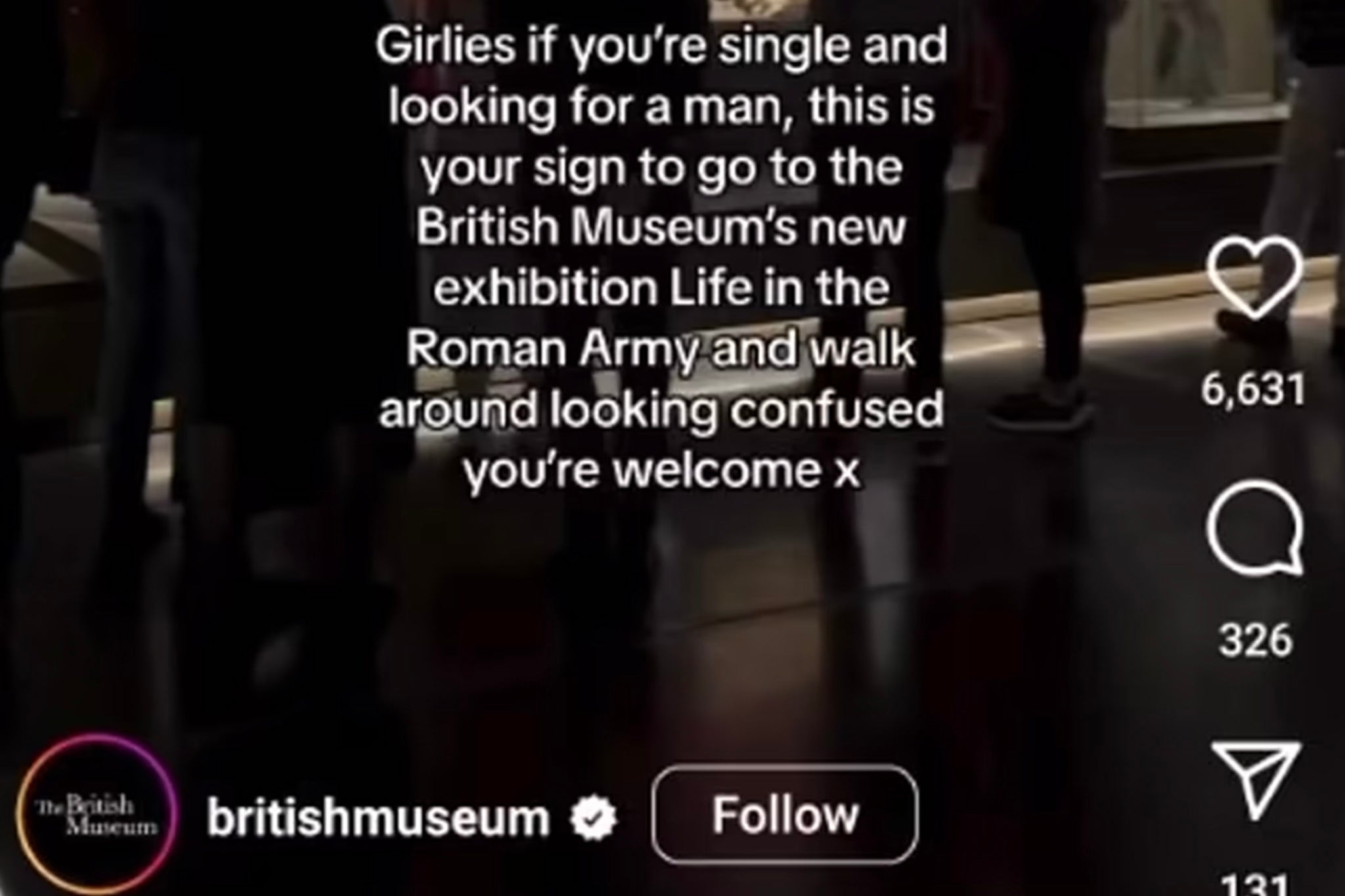 The TikTok video was uploaded to the museum’s account. It has since been deleted.