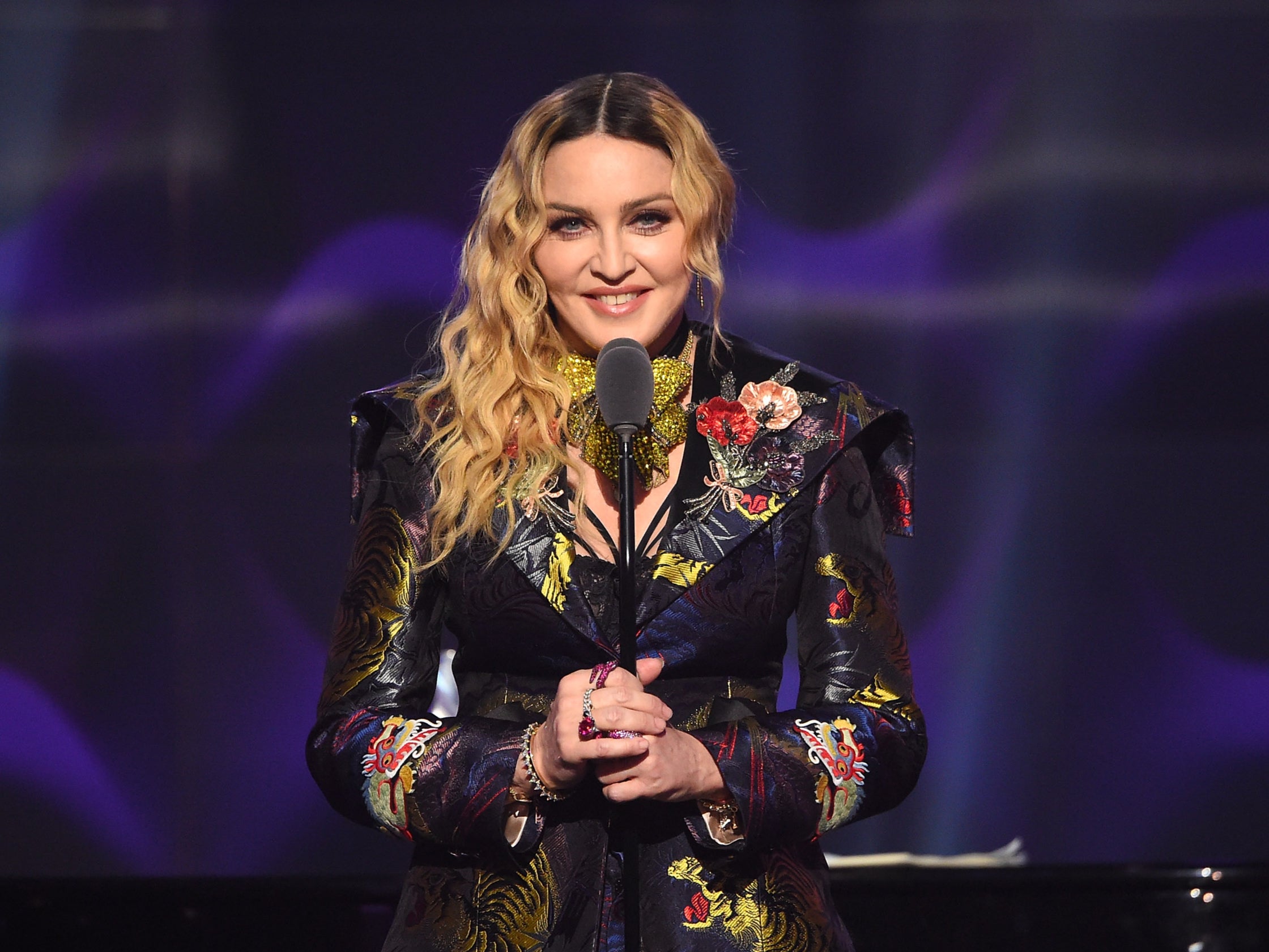 Madonna is currently performing on her ‘Celebration’ tour