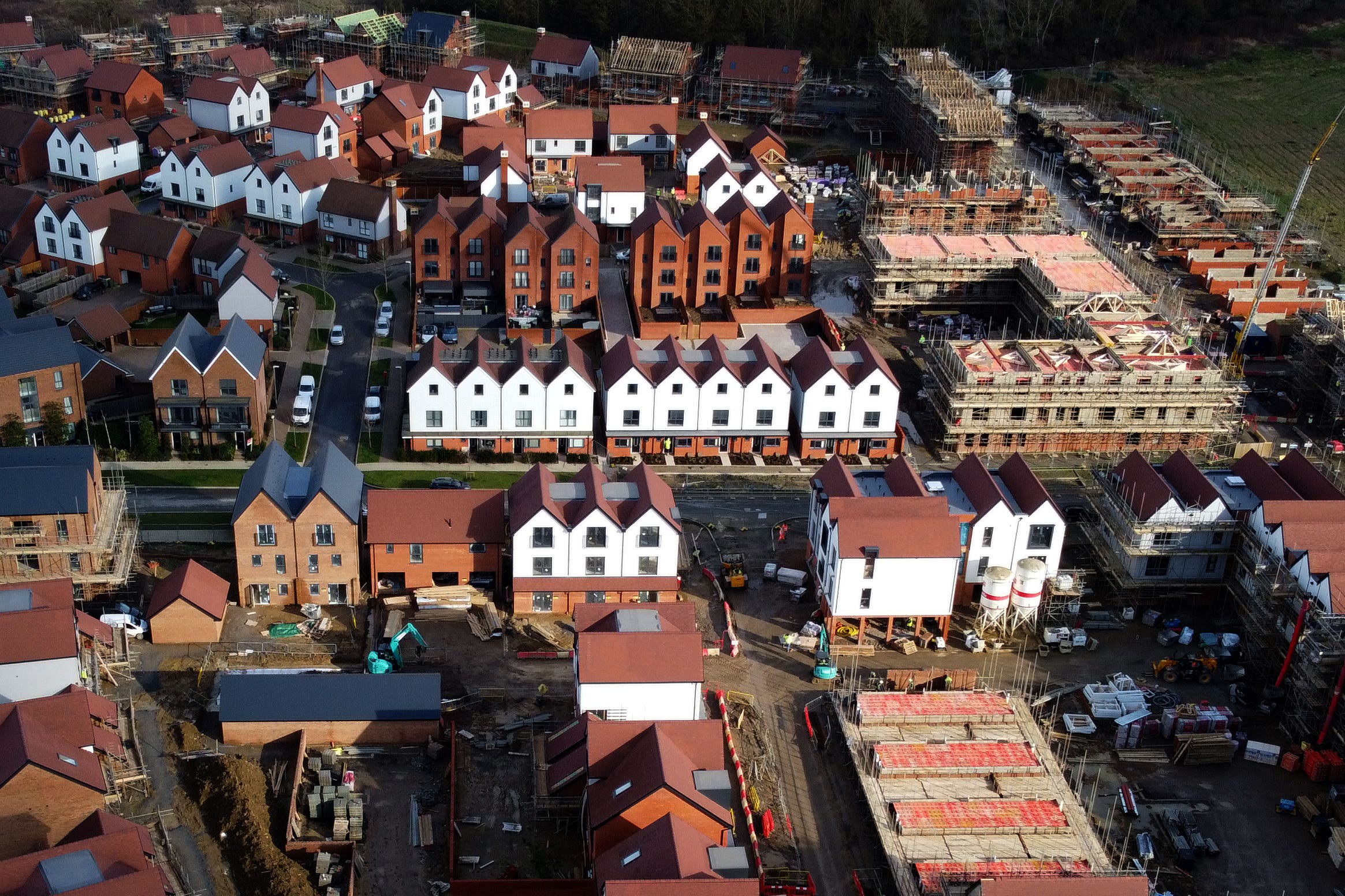 The UK’s construction industry showed signs of stabilising last month (Gareth Fuller/PA)