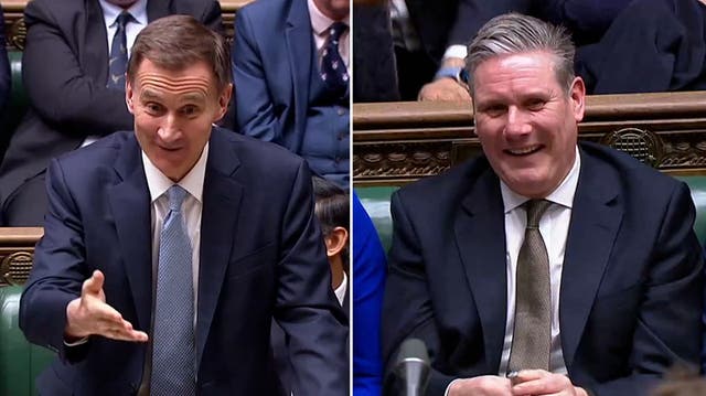 <p>Jeremy Hunt makes joke about Keir Starmer’s weight during Budget speech.</p>