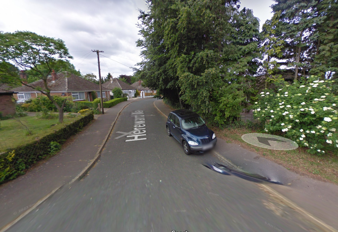 Hereward Way, Weeting, where officers attended the scene