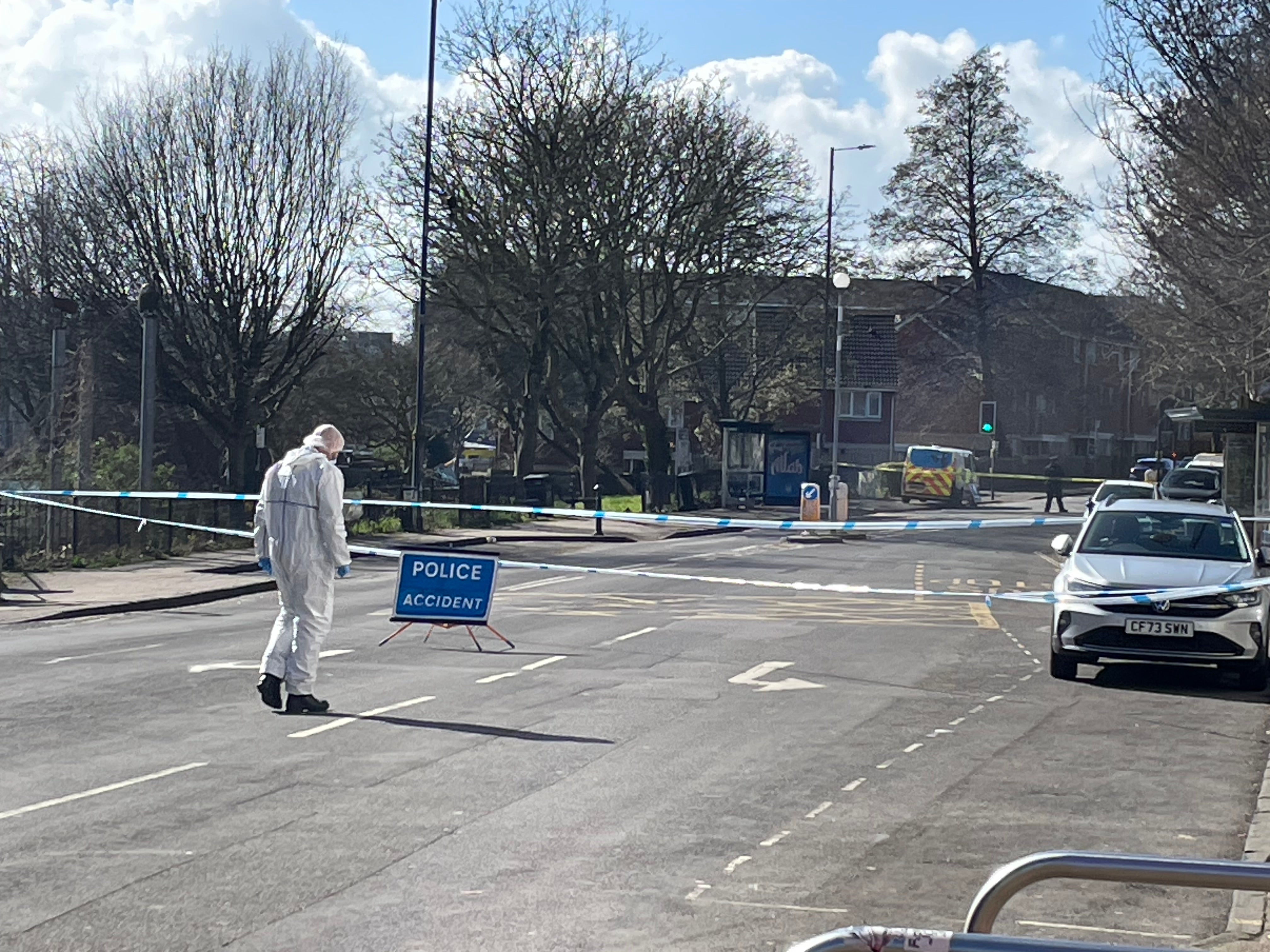 Police at the scene of a "serious incident" which happened overnight on Ashley Road in the St Paul's area of Bristol.