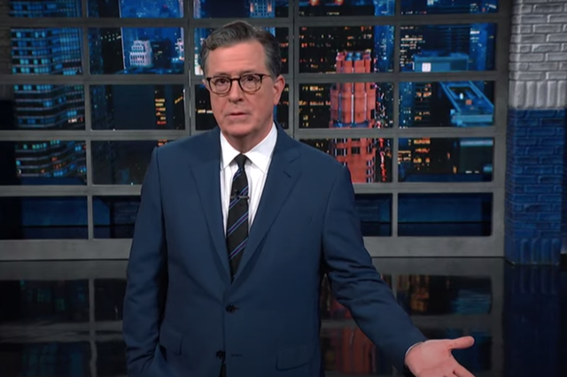 <p>Stephen Colbert hosted his late-night show just after the State of the Union wrapped up  </p>