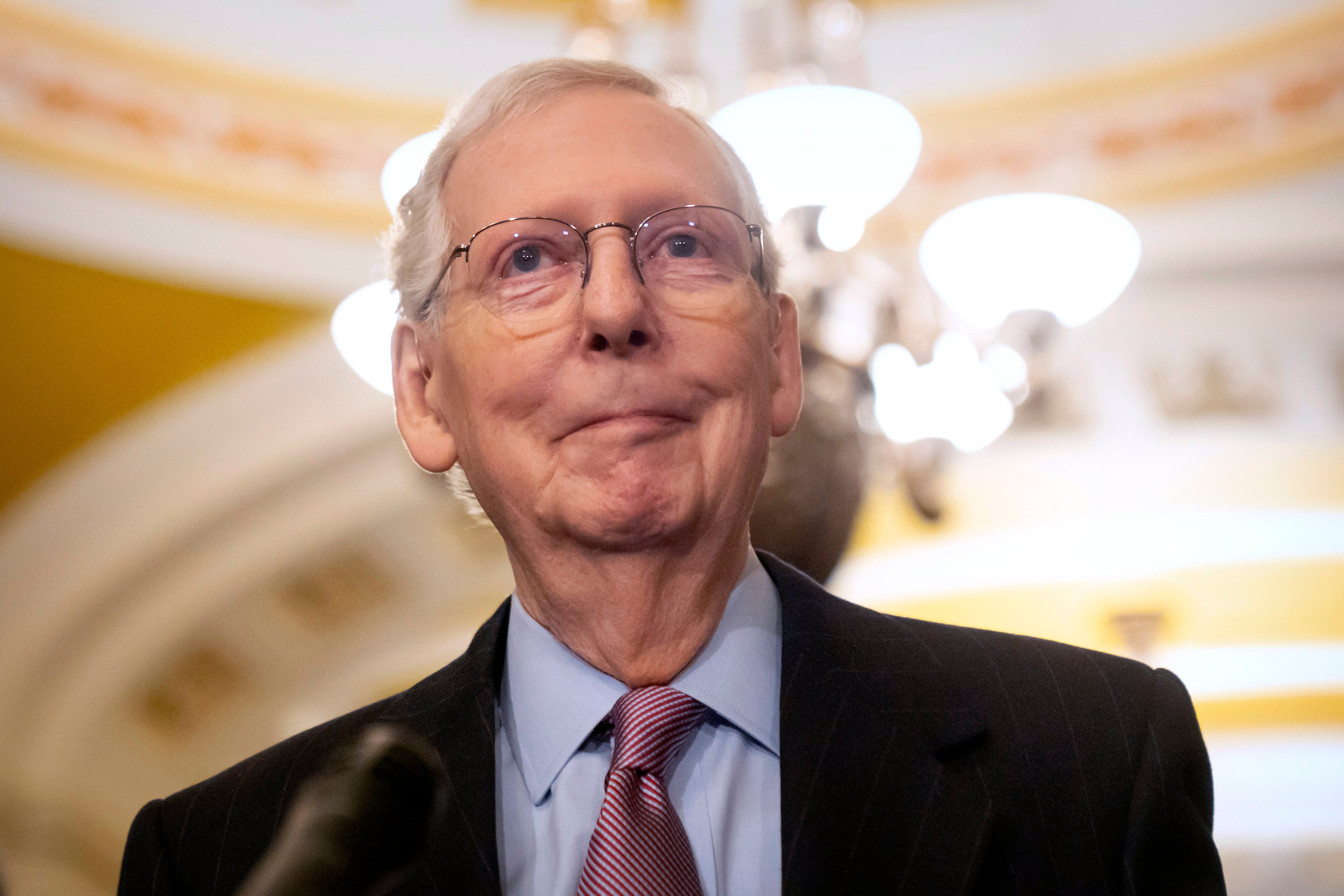 Senate Minority Leader and Kentucky Senator Mitch McConnell (pictured) said on Thursday that he believed US presidents should be held accountable for any criminal actions - but added that accountability has limits