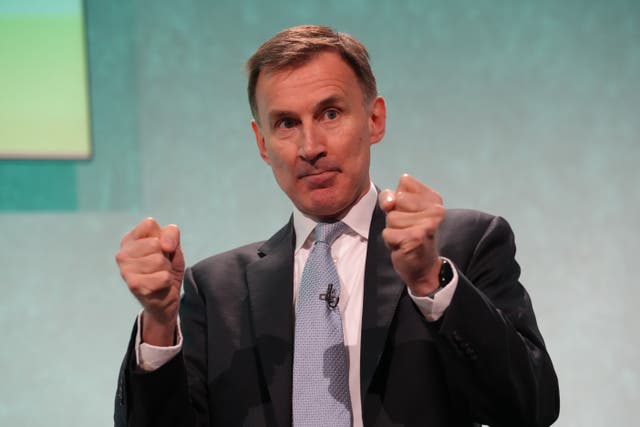 <p>Chancellor Jeremy Hunt’s constituency office was attacked with offensive graffiti earlier this week (Maja Smiejkowska/PA)</p>