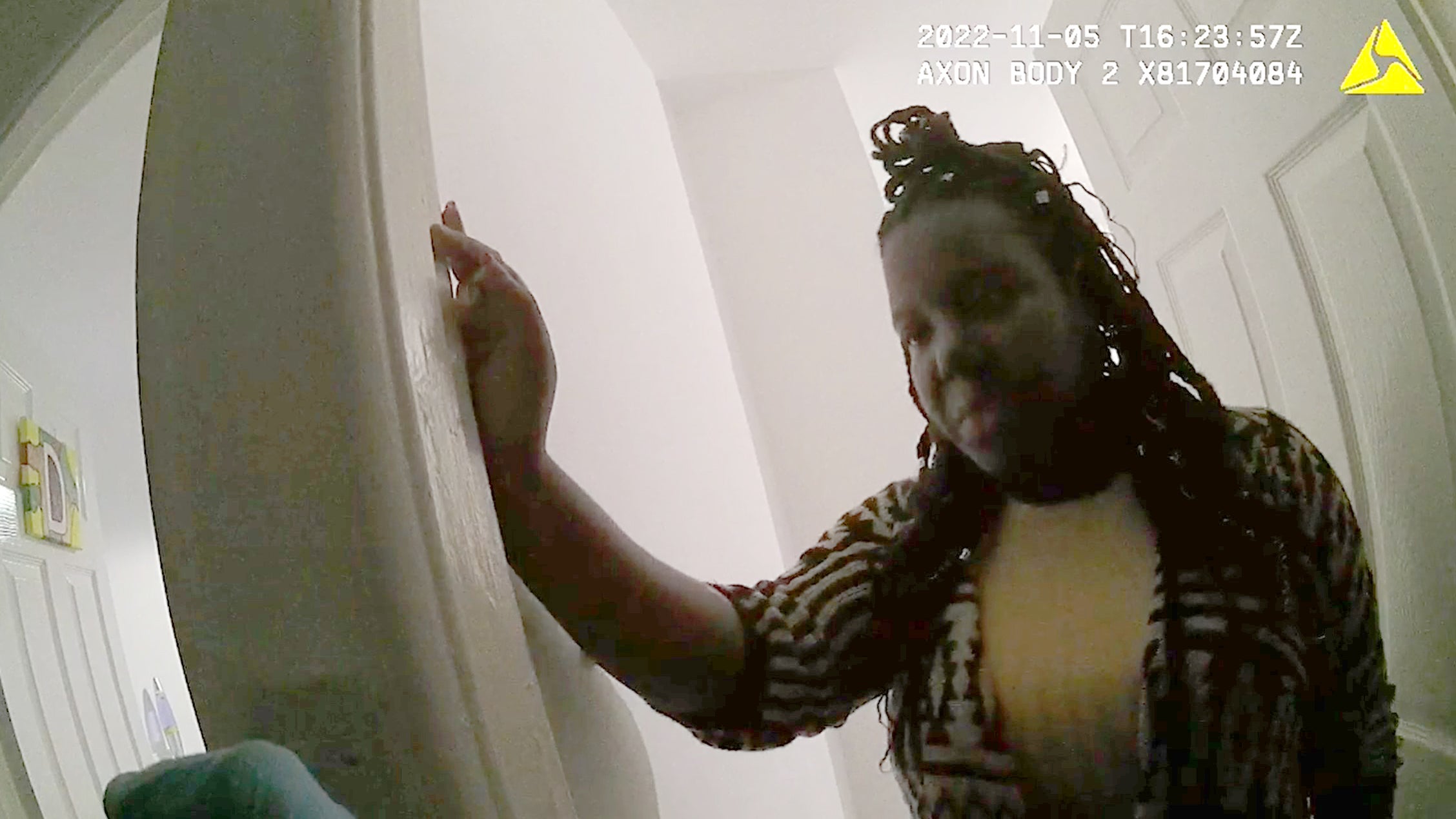 Christina Robinson when police were called to her home in Durham, in November 2022
