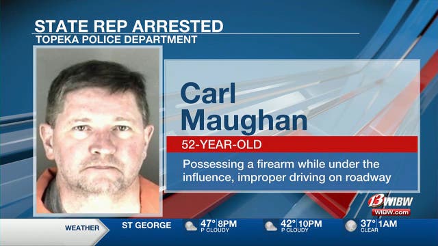 <p>Carl Maughan was arrested by Topeka Police Department on Monday 4 March</p>