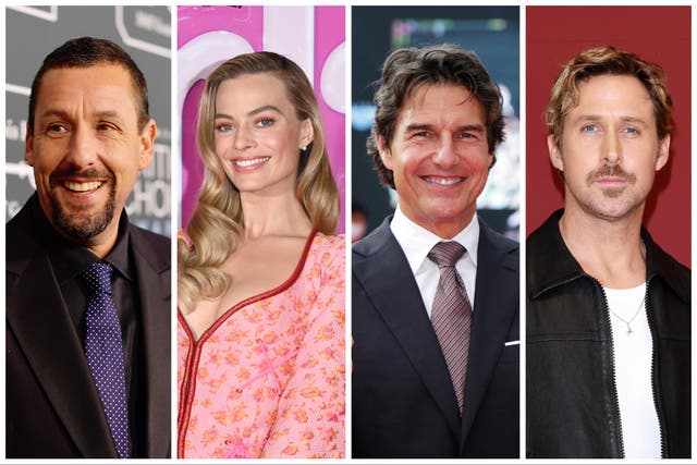 <p>Adam Sandler, Margot Robbie, Tom Cruise and Ryan Gosling</p>