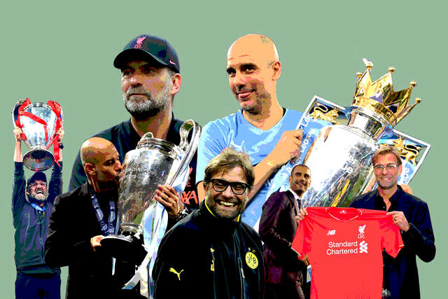 <p>Jurgen Klopp and Pep Guardiola have shared a long rivalry</p>