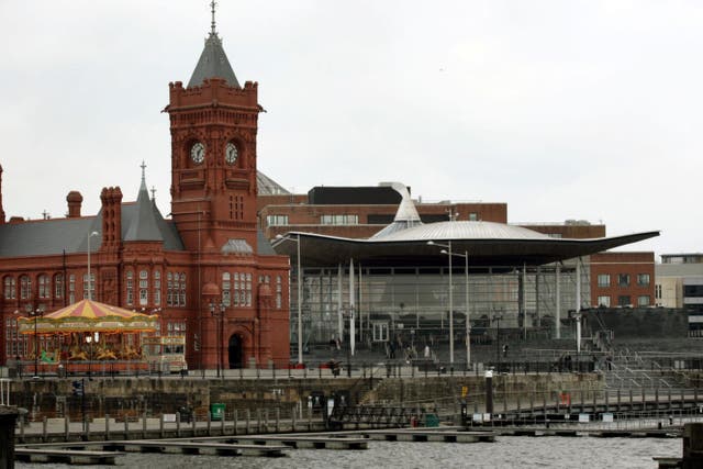 The Senedd building in Cardiff Bay (PA)