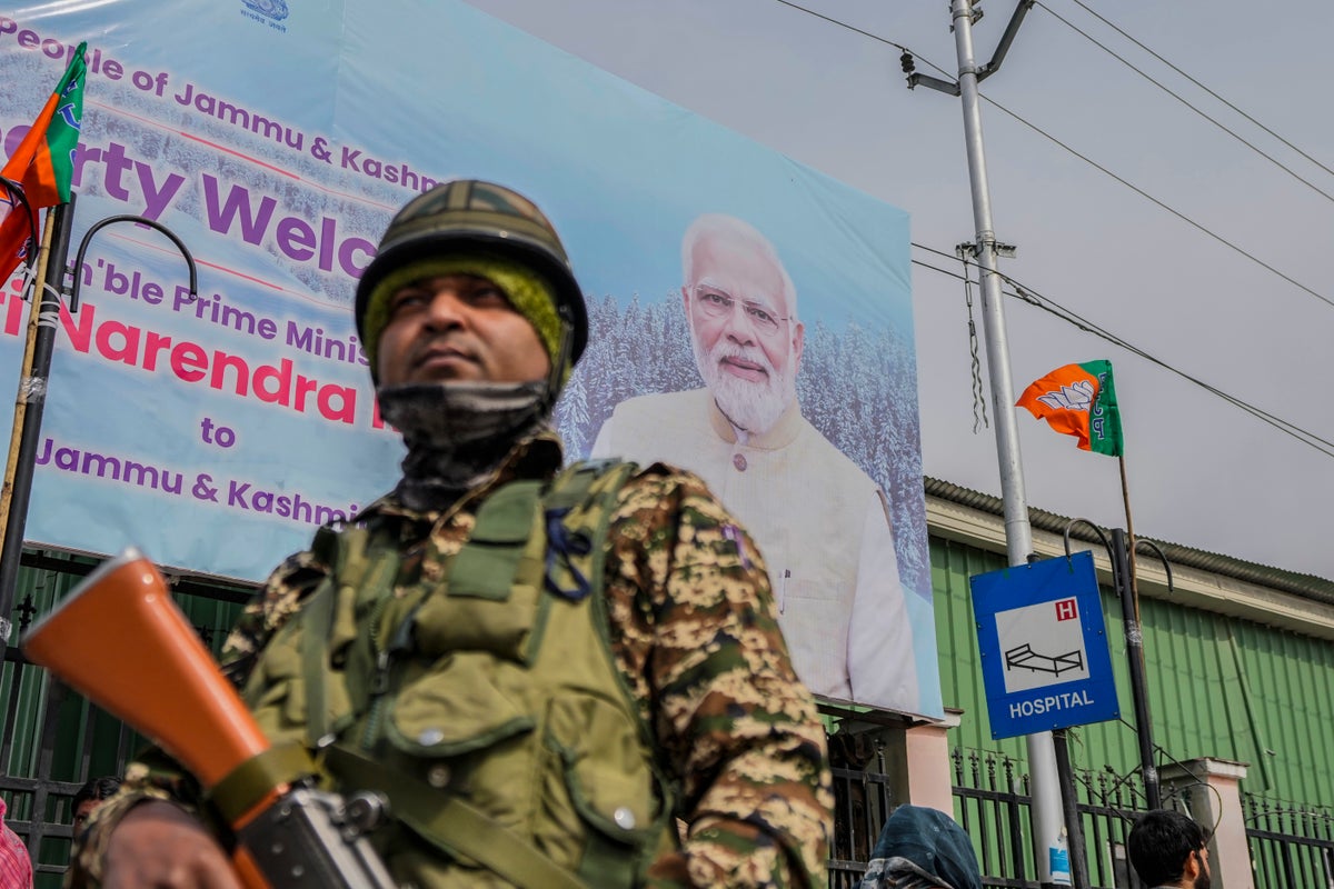 Modi is visiting Kashmir’s main city for the first time since revoking region’s semi-autonomy in ’19