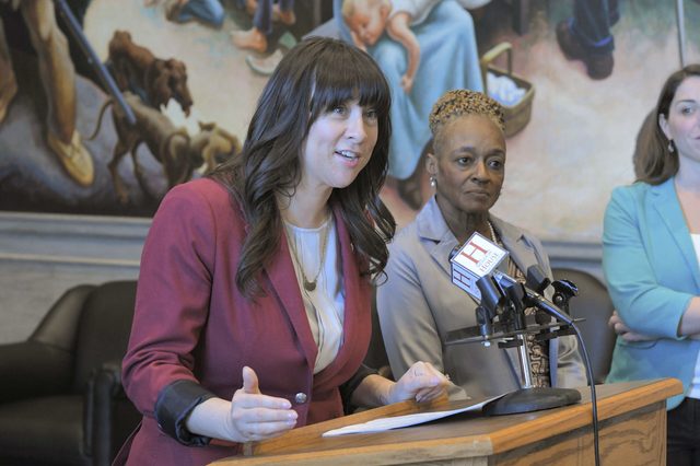 <p>Ashley Aune, a Missouri legislator, is trying to overturn her state’s ban on divorcing while pregnant</p>