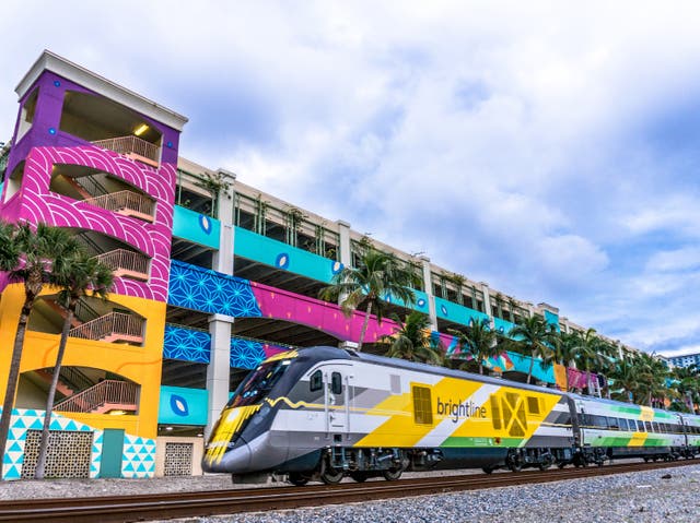 <p>The Brightline passes through West Palm Beach on its way from Miami to Orlando</p>
