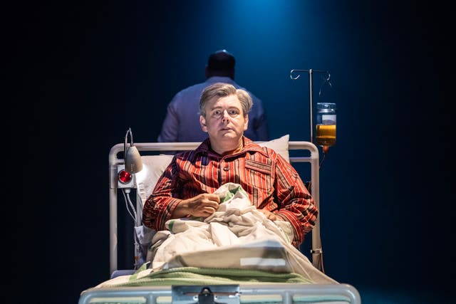 <p>Michael Sheen as Aneurin ‘Nye’ Bevan in ‘Nye’ at the National Theatre</p>