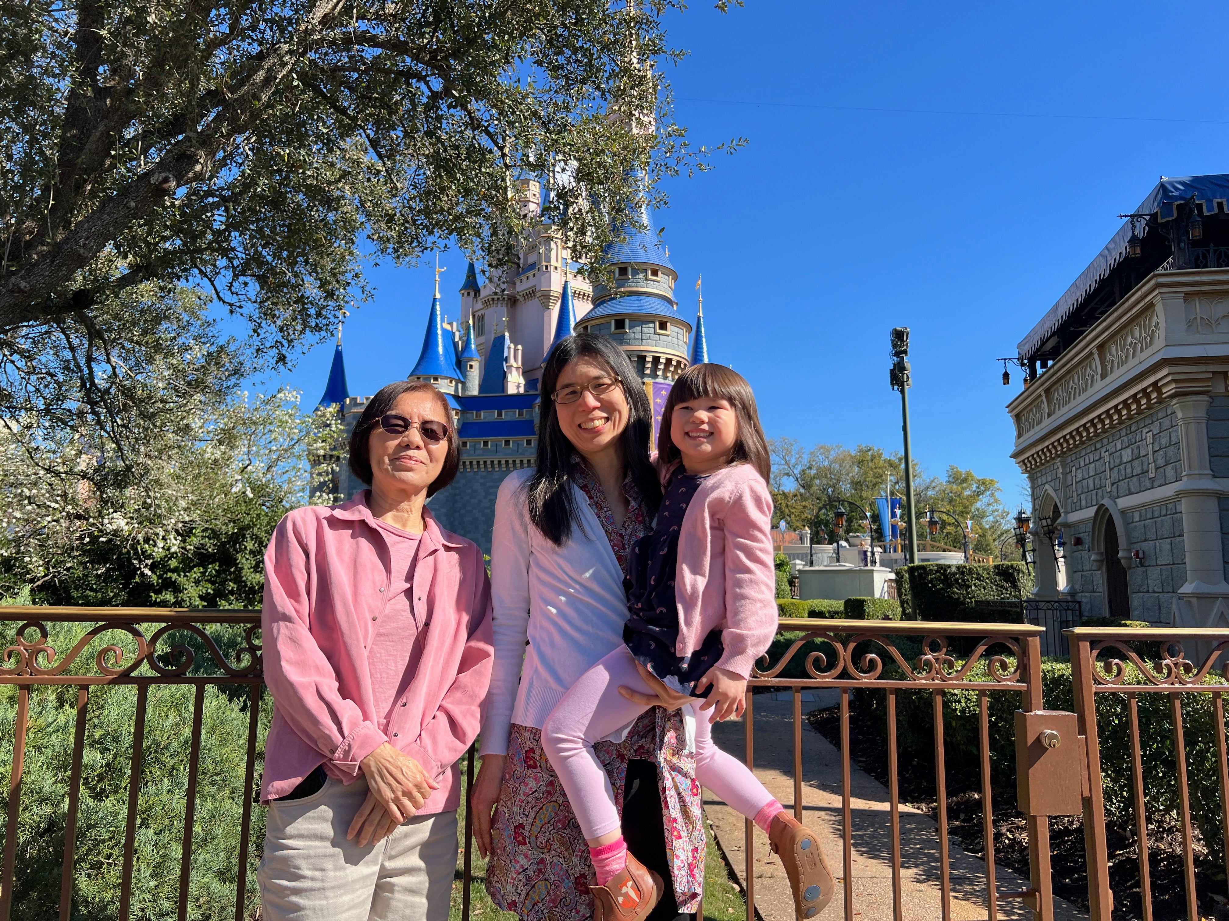 The family at Disney World, Orlando