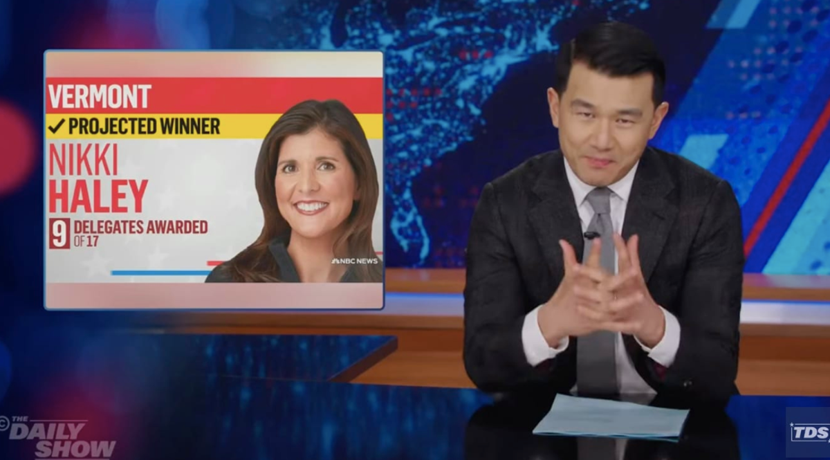 Ronny Chieng delivers apology to ‘giant loser’ Nikki Haley on Daily Show