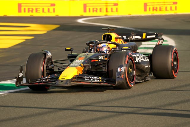 Max Verstappen finished fastest in first practice (Darko Bandic/AP)