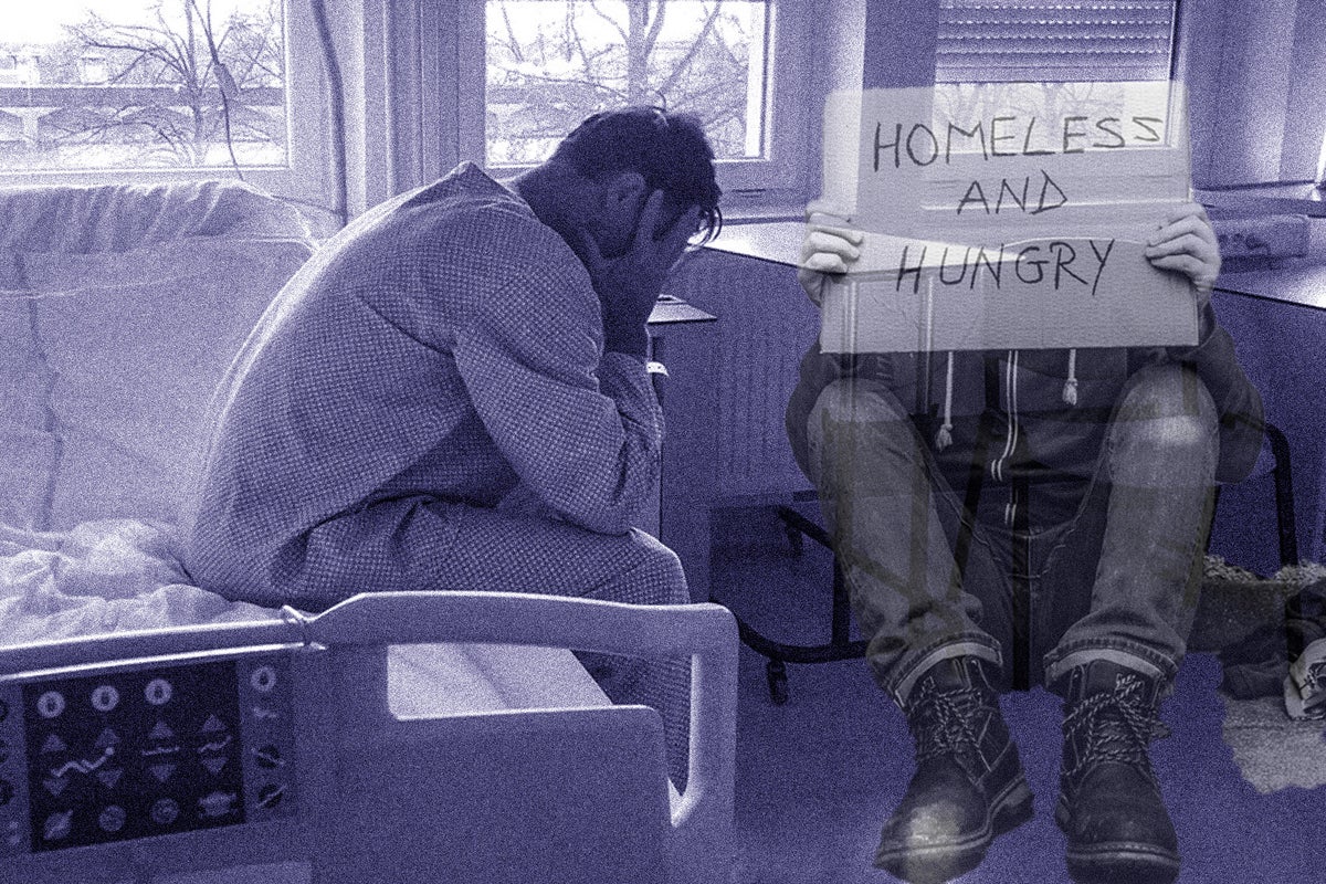 Clutching morphine and hiding in a bus stop: the NHS patients sent to the street