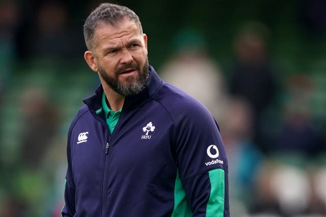 Ireland head coach Andy Farrell has turned his attention to England (Brian Lawless/PA)