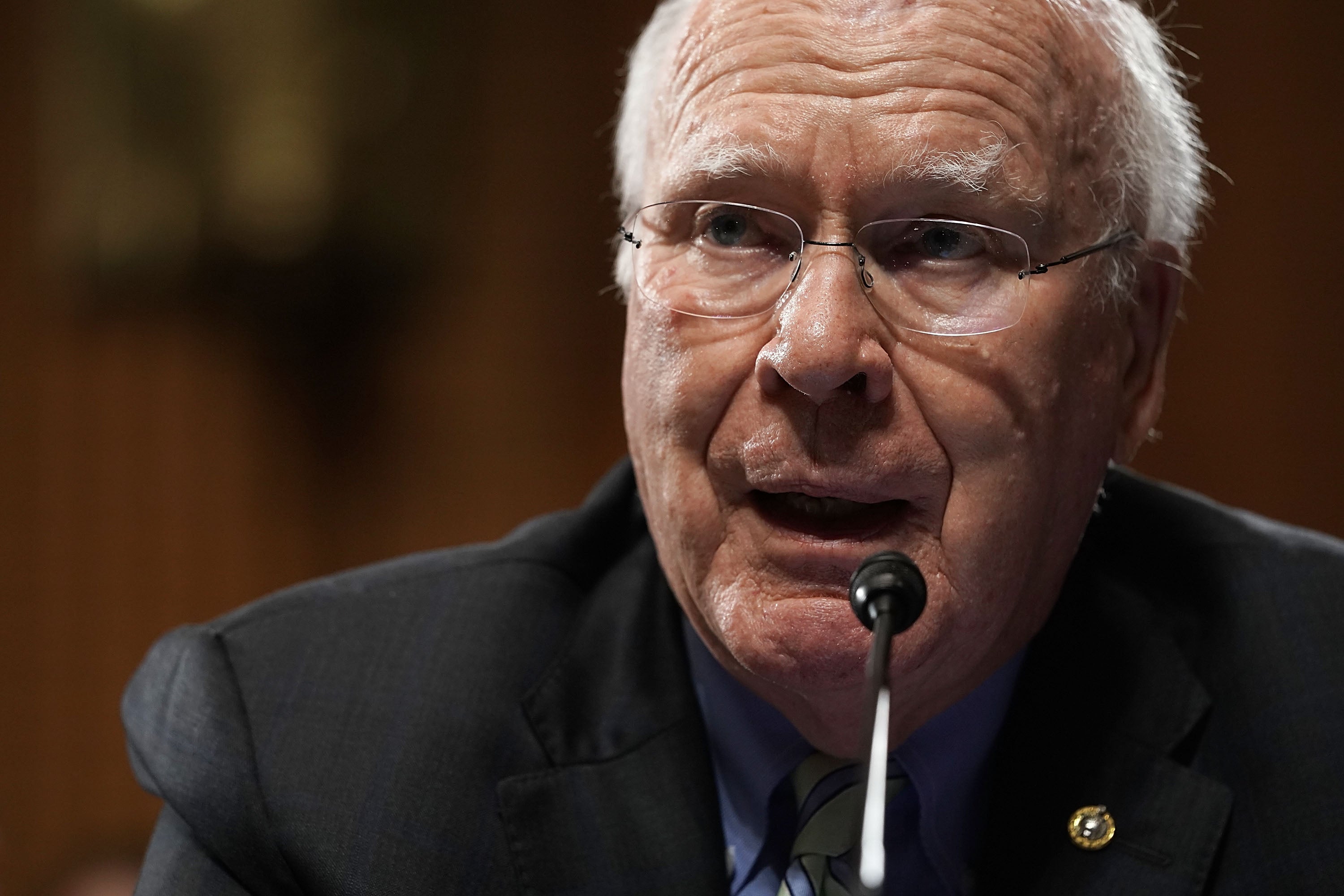 pPatrick Leahy a former senator said the US is violating its own law by sending aid to Israelp