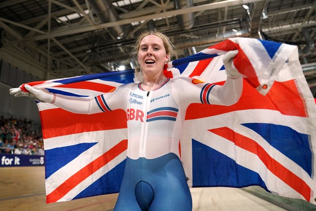 Emma Finucane is one of the favourites for Olympic success in Paris (Tim Goode/PA)