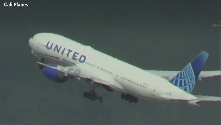 United Airlines flight loses tyre during take off