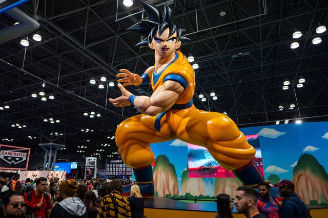 <p>Dragon Ball Z booth is seen during New York Comic Con at the Jacob K. Javits Convention Center </p>