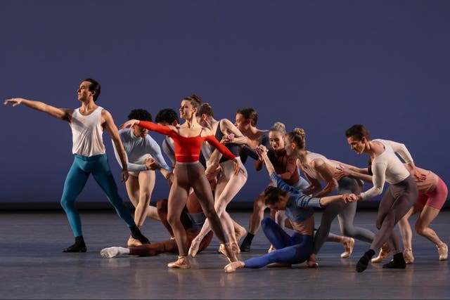 <p>The New York City Ballet in Justin Peck’s ‘Rotunda'</p>