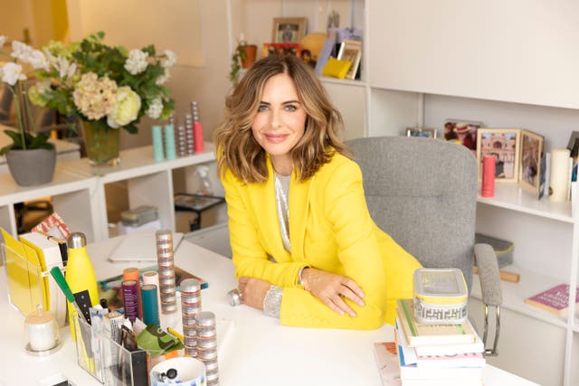 Trinny Woodall’s brand, Trinny London, focuses on products that suit ageing skin (Trinny London/PA)