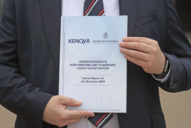 The front cover of the Operation Kenova Interim Report (Liam McBUrney/PA)