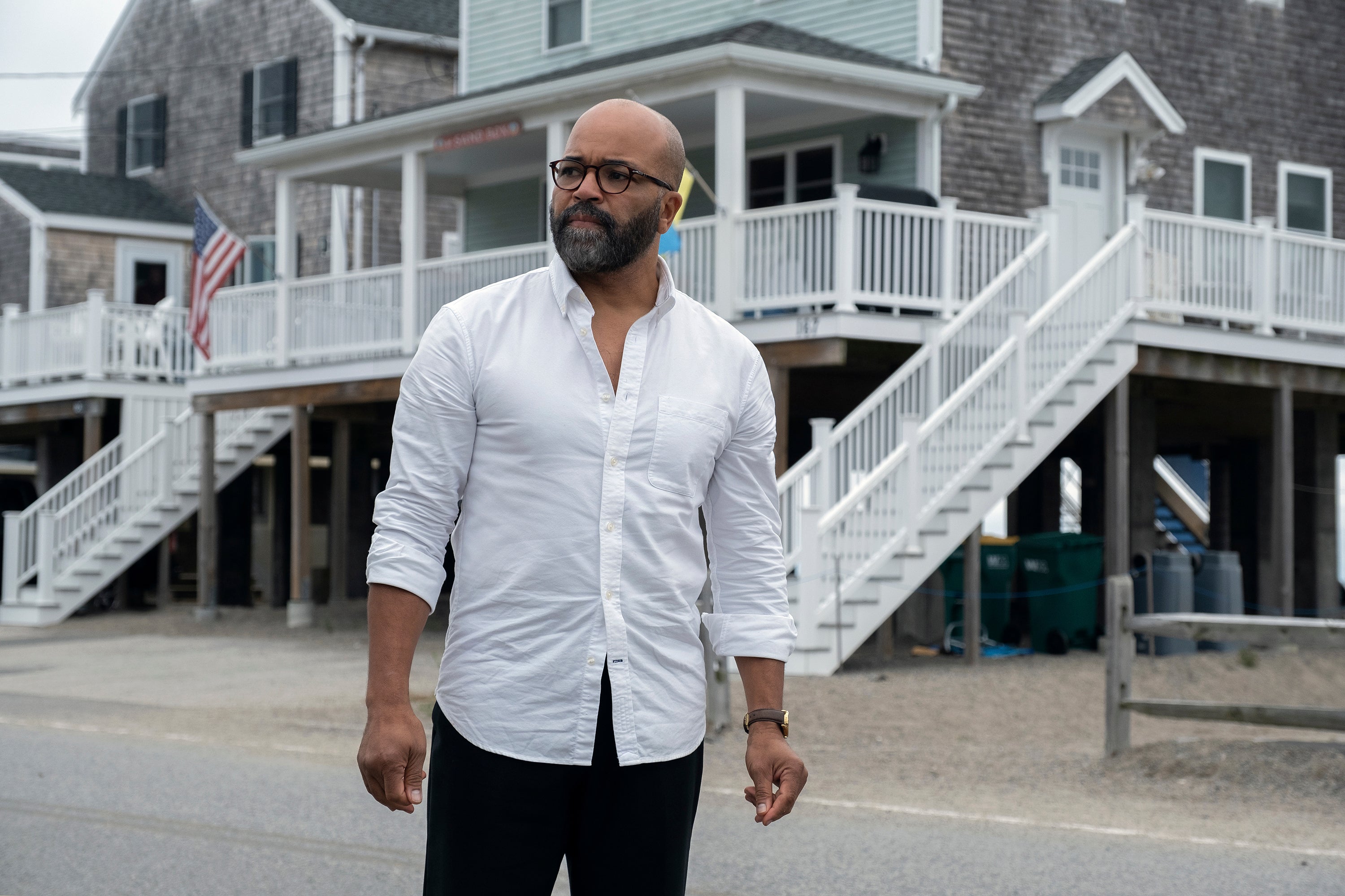 Novel idea: Jeffrey Wright stars as writer Monk who sets out to expose the industry’s biases