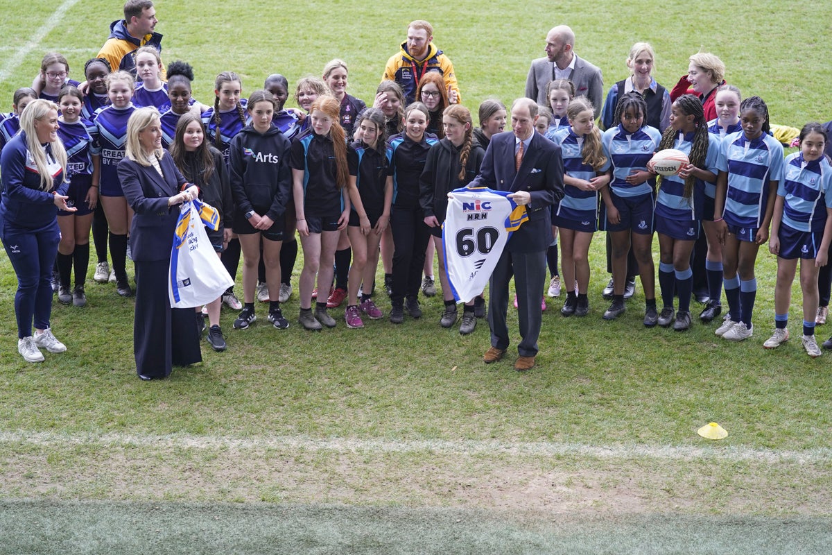 Duke of Edinburgh amused by rugby shirt reminding him of upcoming 60th ...