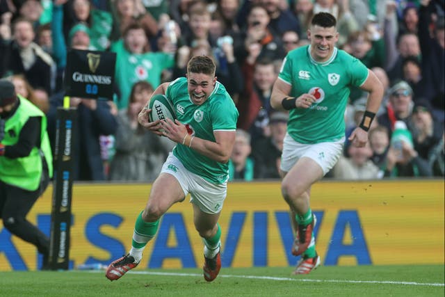 <p>Jack Crowley has impressed for Ireland during this Six Nations </p>